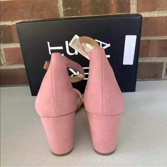 Naturalizer London Rosewood fabric Ankle Strap Wedge Sandals Women's size US 9.5 - Picture 5 of 9